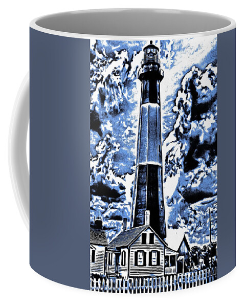 Lighthouse Coffee Mug featuring the photograph Lighthouse Mirage by John Handfield
