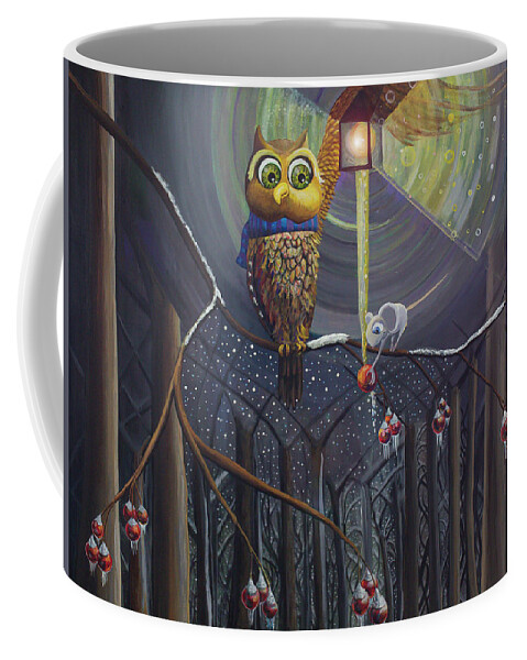  Coffee Mug featuring the painting Lighting the Way by Mindy Huntress