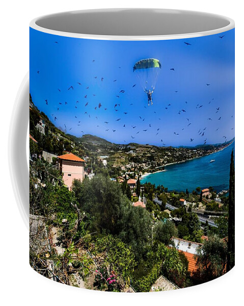 Liguria Di Ponente Coffee Mug featuring the photograph LIGURIA DI PONENTE PANORAMA SULLA COSTA DA VENTIMIGLIA - WEST LIGURIA PANORAMA ON THE COAST from VEN by Enrico Pelos