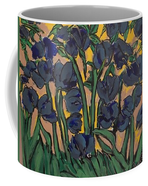 Coffee Mug featuring the painting Lilies of the field by Angie ONeal