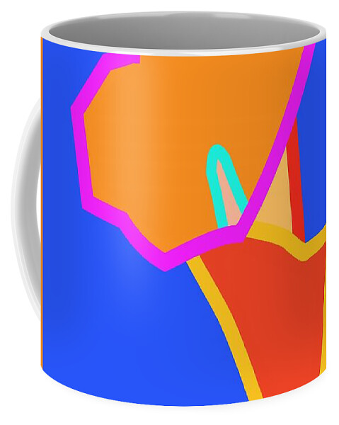 Lily Coffee Mug featuring the digital art Lily by Fatline Graphic Art