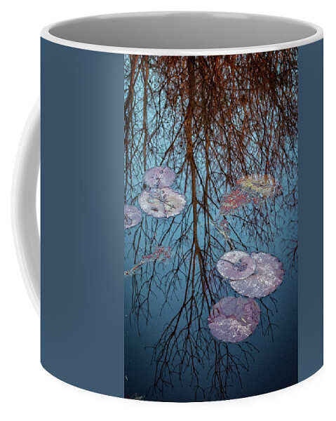 Nature Coffee Mug featuring the photograph Lily Pads Among the Trees by George Taylor
