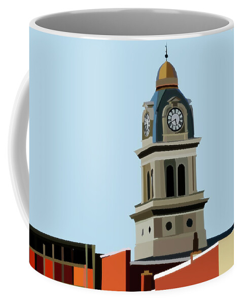 Lima Ohio Courthouse Coffee Mug featuring the digital art Lima Ohio Courthouse by Dan Sproul