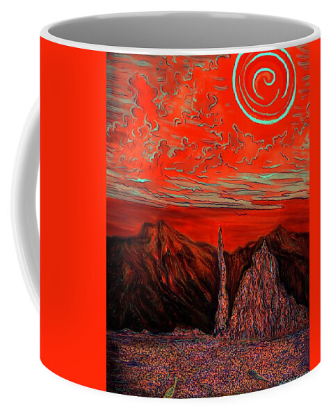 Landscape Coffee Mug featuring the digital art Liminal by Angela Weddle