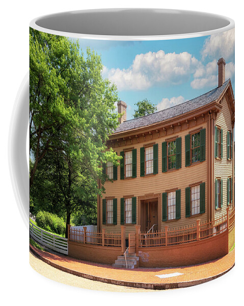 Lincolns Home Coffee Mug featuring the photograph Lincoln's Home - Springfield, Illinois by Susan Rissi Tregoning