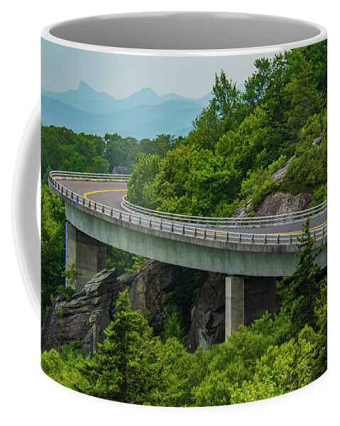 Blue Ridge Mountains Coffee Mug featuring the photograph Linn Cove Viaduct by Melissa Southern