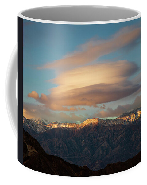 Nature Coffee Mug featuring the photograph Linticular Over the Panamints by Mike Lee