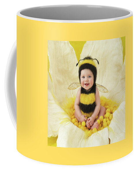 Baby Coffee Mug featuring the photograph Little Bumblebee by Anne Geddes