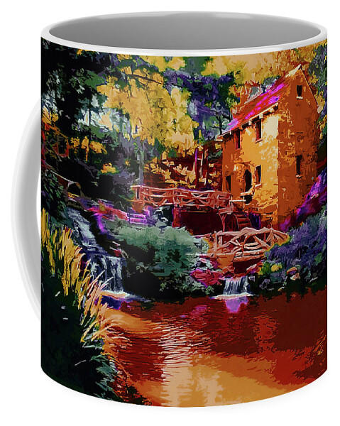 History Coffee Mug featuring the painting Little Rock Mill 2 by CHAZ Daugherty