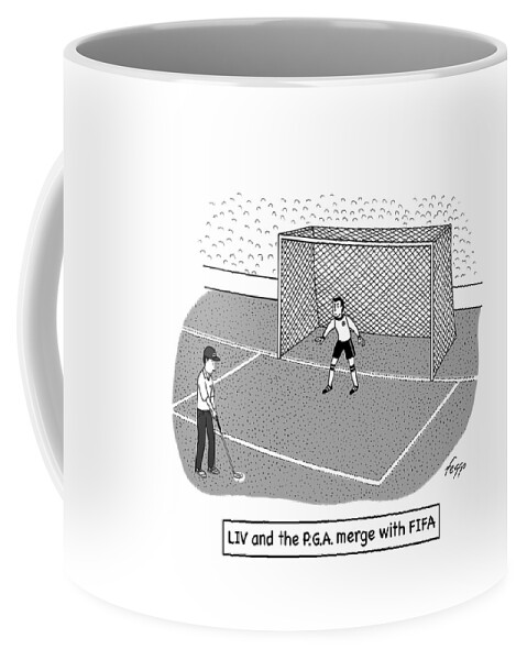 Liv And The P.g.a. Merge With Fifa Coffee Mug