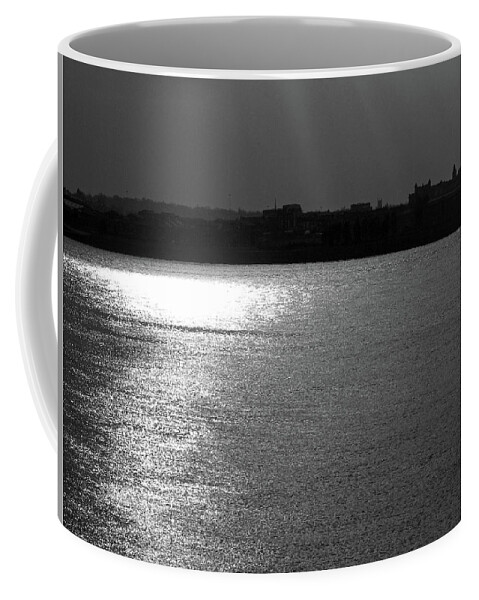 Liverpool Coffee Mug featuring the photograph LIVERPOOL. River Mersey. Sunlight. by Lachlan Main