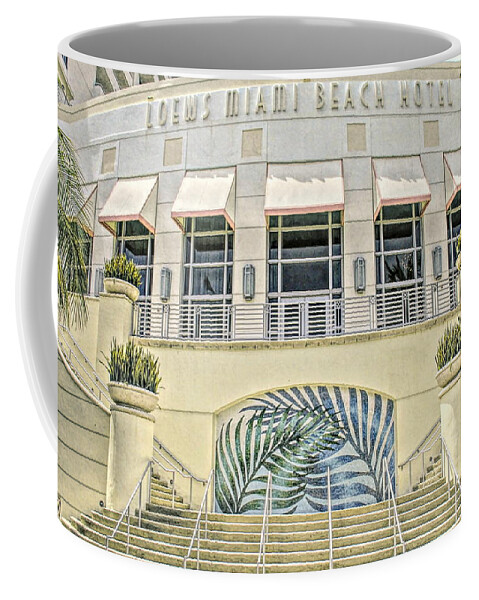 Hotel Coffee Mug featuring the photograph Loews Miami Beach by Susan Hope Finley