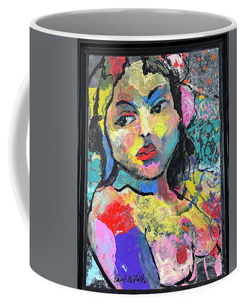 Exotic Seminude Coffee Mug featuring the painting Lolita by Elaine Elliott
