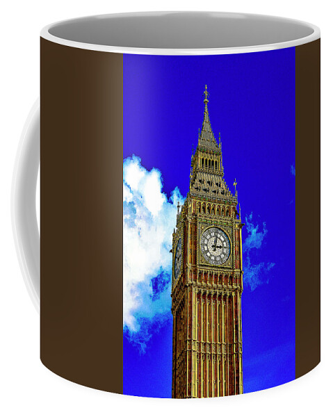 London Coffee Mug featuring the digital art London - Big Ben by SnapHappy Photos