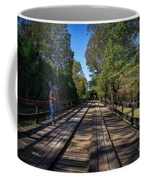 Bridges Coffee Mug featuring the photograph Long Bridge Running by DB Hayes
