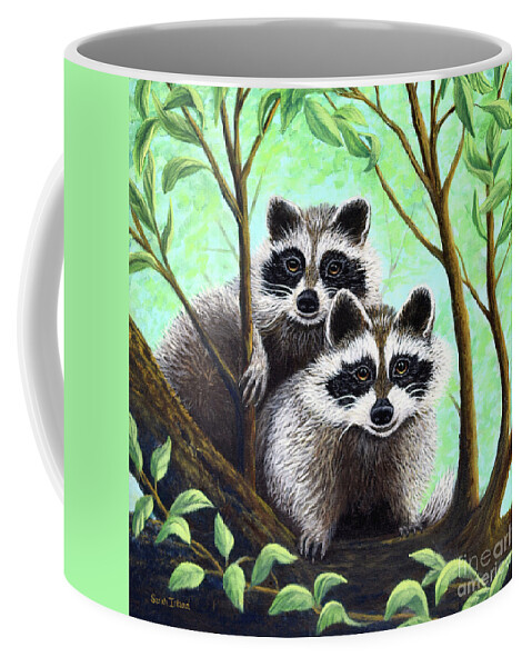 Looking Coffee Mug featuring the painting Looking Back by Sarah Irland