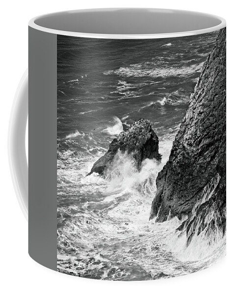 Usa Coffee Mug featuring the photograph Looking North From Cape Disappointment by Loren Gilbert