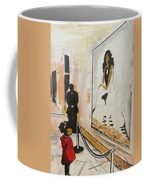  Coffee Mug featuring the painting Looking up at Greatness by Angie ONeal