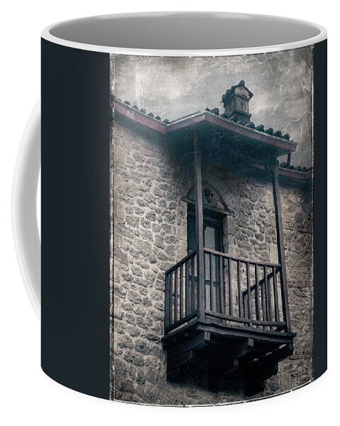 Greece Coffee Mug featuring the photograph Looking Up by M Kathleen Warren
