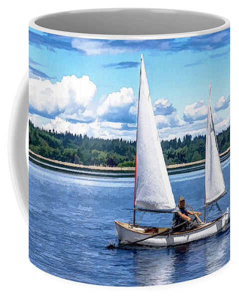 Sailing Coffee Mug featuring the photograph Looks Like Fun by Bruce Bonnett