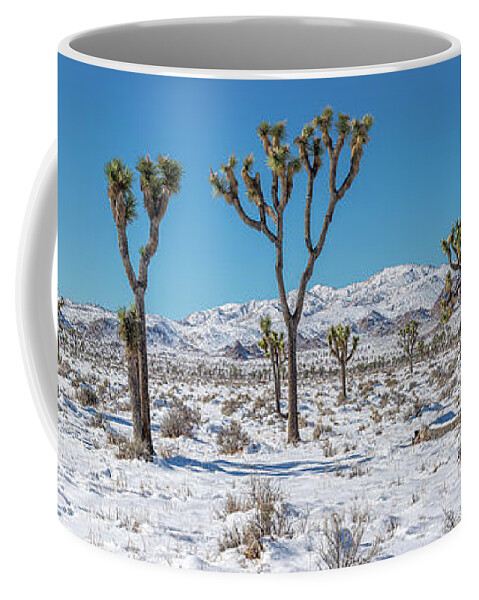 Blue Sky Coffee Mug featuring the photograph Lost Horse Valley in Snow by Peter Tellone