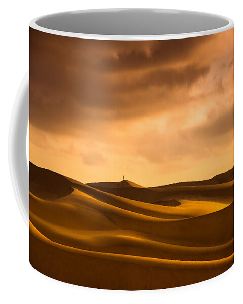 Sand Dunes Coffee Mug featuring the photograph Lost in Beauty by Peter Boehringer