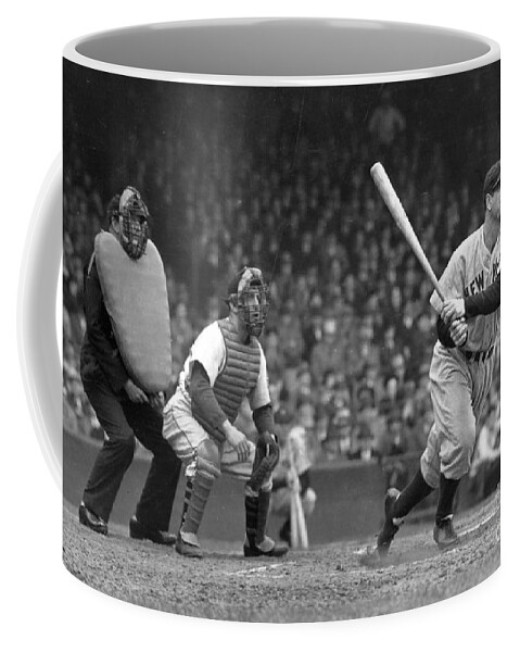 Lou Coffee Mug featuring the photograph Lou Gehrig by Action