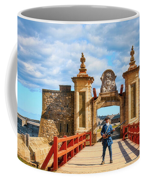 Medieval Coffee Mug featuring the photograph Louisbourg Fortress, Nova Scotia by Tatiana Travelways