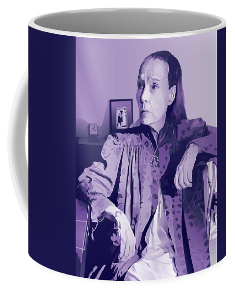 Louise Brooks Official Coffee Mug featuring the digital art Louise Brooks in Rochester - Lavender Pearl by Louise Brooks