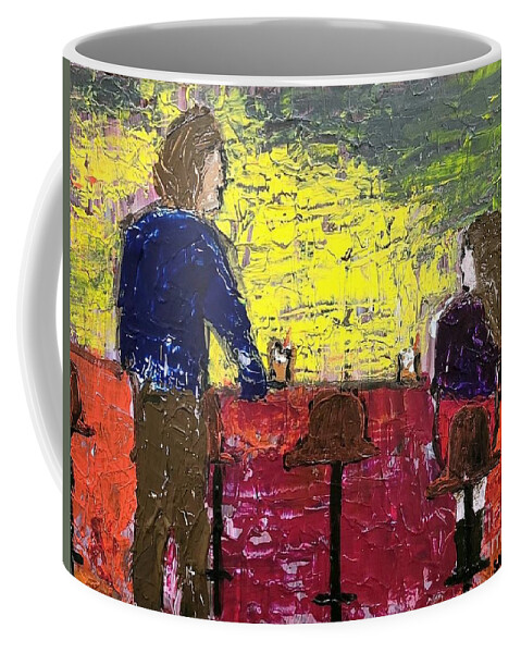  Coffee Mug featuring the painting Love at First Sight by Mark SanSouci