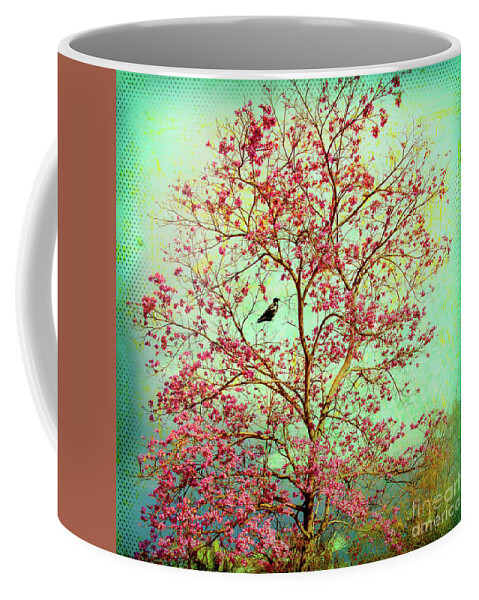 Love Bird Coffee Mug featuring the photograph Love Bird - Turquoise by Denise Strahm