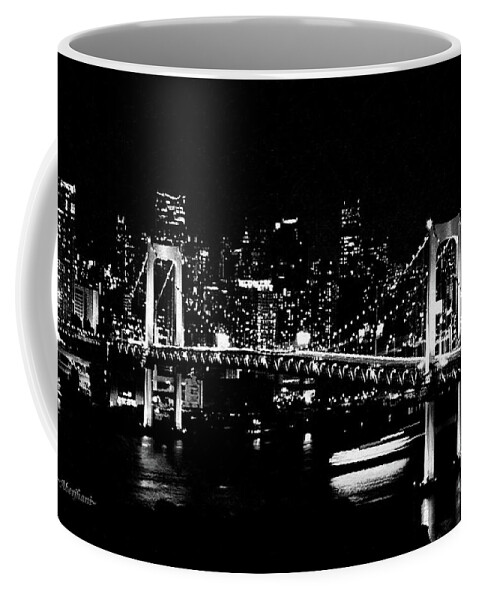 Famous Bridges Coffee Mug featuring the mixed media Love Is the Bridge by Aberjhani