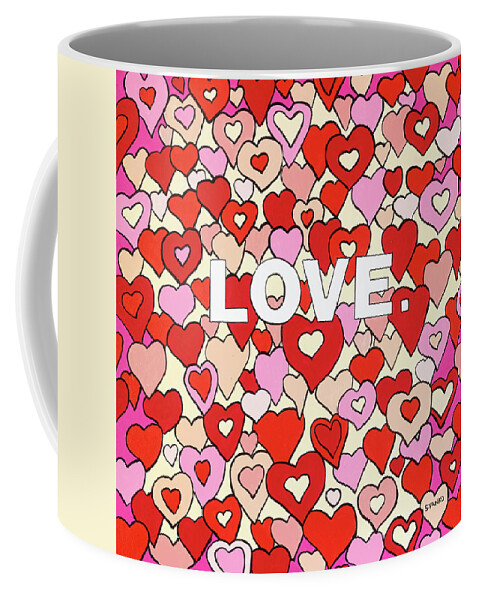 Love Coffee Mug featuring the painting Love by Mike Stanko