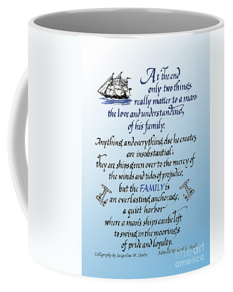 Father Coffee Mug featuring the digital art Love of Family for the Father by Jacqueline Shuler