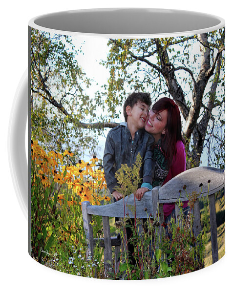 Mother Son Coffee Mug featuring the photograph Loving His Mom by Brian Jay