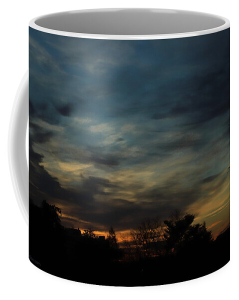 Dark Sky Coffee Mug featuring the photograph Low Clouds over Landmark February 24 2021 by Miriam A Kilmer