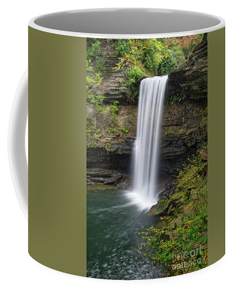 Greeter Falls Coffee Mug featuring the photograph Lower Greeter Falls 11 by Phil Perkins