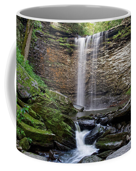 Lower Piney Falls Coffee Mug featuring the photograph Lower Piney Falls 18 by Phil Perkins