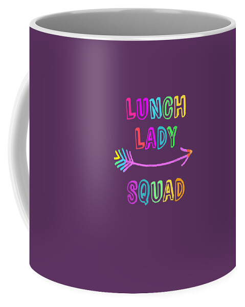 Back To School Coffee Mug featuring the drawing Lunch Lady Squad by Anh Nguyen