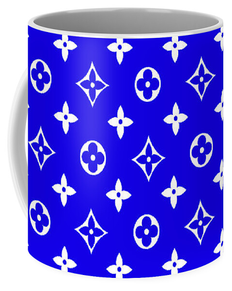 LV Blue Art Coffee Mug by DG Design - Pixels