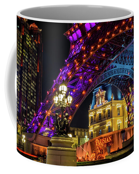 Hotel Coffee Mug featuring the photograph Macau at Night by Arj Munoz