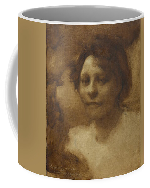 Eugene Carriere Coffee Mug featuring the painting Madame Case by Eugene Carriere