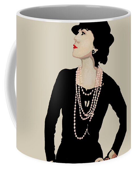Madame Coco Chanel Portrait Of Gabrielle Bonheur Coffee Mug by Artista  Fratta - Pixels