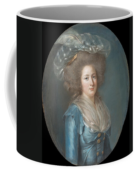 Adelaide Labille-guiard Coffee Mug featuring the drawing Madame Elisabeth de France by Adelaide Labille-Guiard