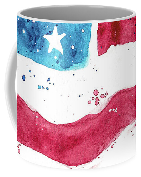 Watercolor Coffee Mug featuring the painting Made in America by Bonny Puckett