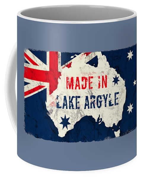 Lake Argyle Coffee Mug featuring the digital art Made in Lake Argyle, Australia by TintoDesigns