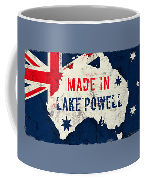 Lake Powell Coffee Mug featuring the digital art Made in Lake Powell, Australia by TintoDesigns