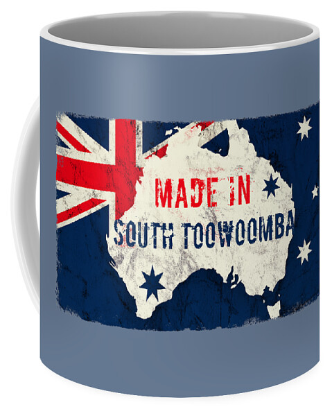 South Toowoomba Coffee Mug featuring the digital art Made in South Toowoomba, Australia #southtoowoomba #australia by TintoDesigns
