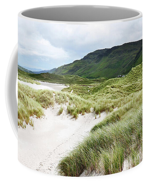 Beaches Of The World By Lexa Harpell Coffee Mug featuring the photograph Maghera Beach Sand Dunes Ireland by Lexa Harpell