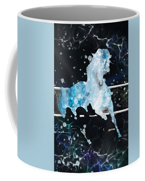 Magical Coffee Mug featuring the digital art Magical Horse 28 by Eileen Backman